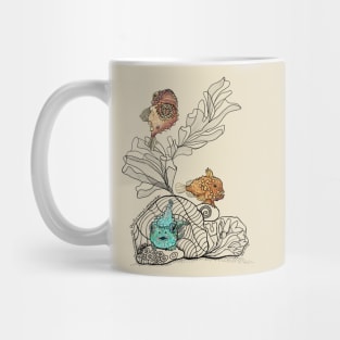 Three Pacific Spiny Lumpsuckers Doodle Mug